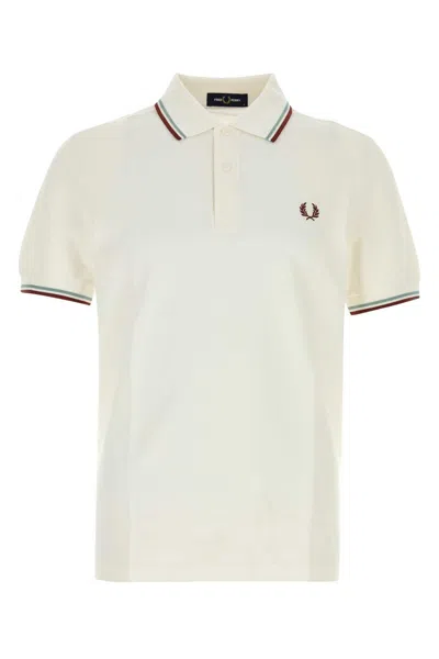 Fred Perry Twin Tipped Polo Shirt In Neutral
