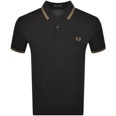 Fred Perry Twin Tipped Polo T Shirt Black