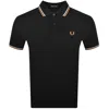 Fred Perry Twin Tipped Polo T Shirt Black