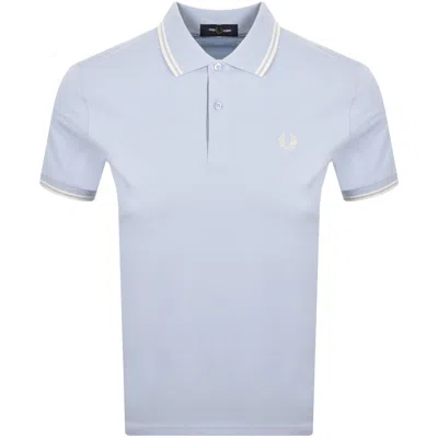 Fred Perry Twin Tipped Polo T Shirt Blue