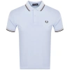 Fred Perry Twin Tipped Polo T Shirt Blue