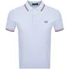 Fred Perry The Twin Tipped Polo Shirt In Blue