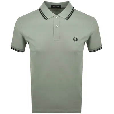 Fred Perry Twin Tipped Polo T Shirt Green