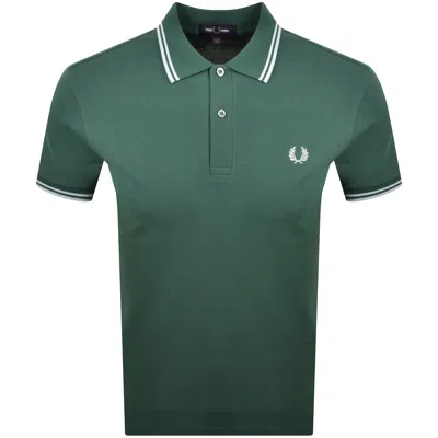 Fred Perry Polo Shirt Men Color Grass Green