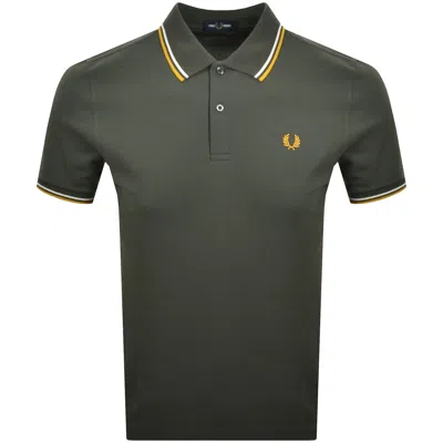 Fred Perry Twin Tipped Polo T Shirt Green