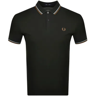 Fred Perry Twin Tipped Polo T Shirt Green
