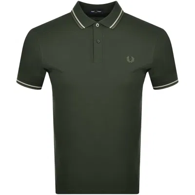 Fred Perry Twin Tipped Polo T Shirt Green