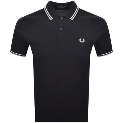 Fred Perry Twin Tipped Polo T Shirt Navy