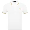Fred Perry Twin Tipped Slim Fit Polo In White