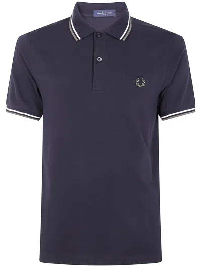 Fred Perry "" Twin Tipped  Shirt In Black