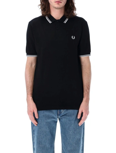 Fred Perry Twin Tipped Shirt In Black