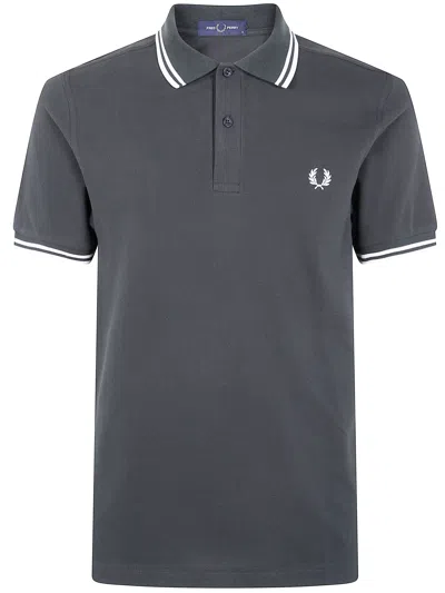 Fred Perry "" Twin Tipped  Shirt In Gray