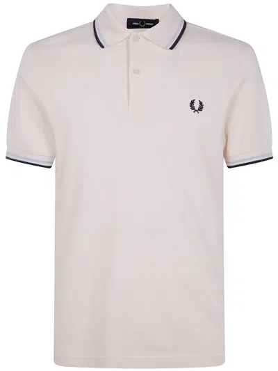 Fred Perry "" Twin Tipped  Shirt In Pink