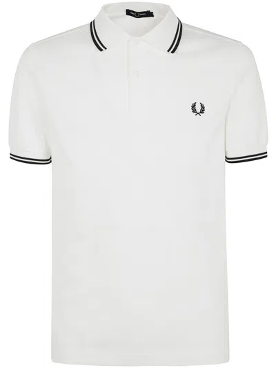 Fred Perry Twin Tipped Shirt In White