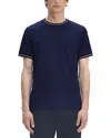 Fred Perry Twin Tipped Short Sleeved T Shirt Navy In Blue