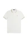 Fred Perry Laurel Wreath-embroidered Polo Shirt In White