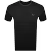 Fred Perry Twin Tipped Short Sleeved T Shirt Black