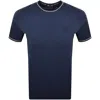 Fred Perry Twin Tipped Short Sleeved T Shirt Navy