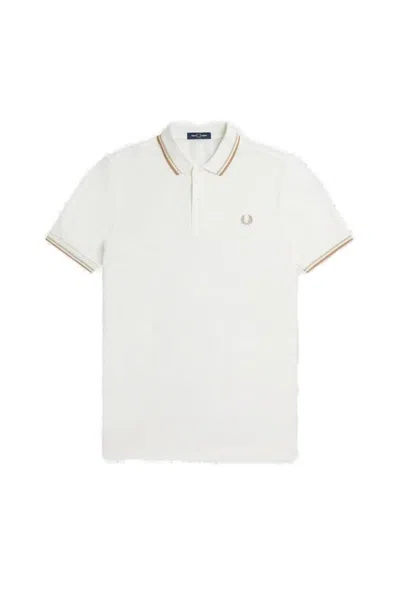 Fred Perry Laurel Wreath-embroidered Polo Shirt In White