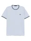 Fred Perry Twin-tipped T-shirt In Gray