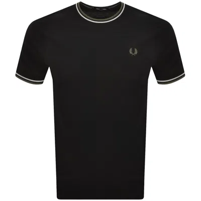 Fred Perry Twin Tipped T Shirt Black