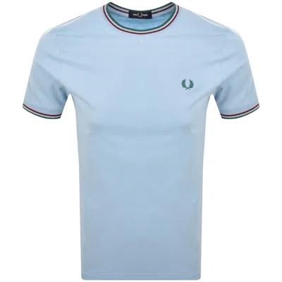 Fred Perry Twin Tipped T Shirt Blue