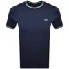 Fred Perry Mens Twin Tipped T-shirt In Blue