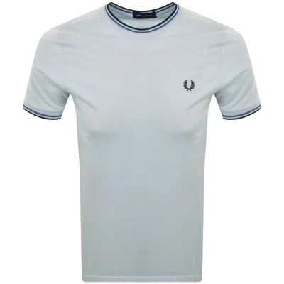 Fred Perry Twin Tipped T Shirt Blue
