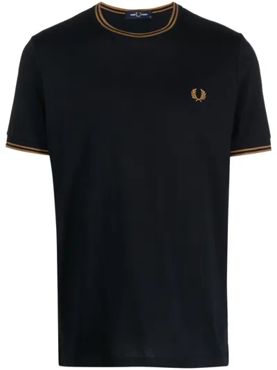 Fred Perry Twin Tipped T-shirt In Black