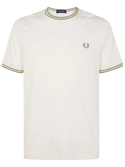 Fred Perry Twin Tipped T-shirt Clothing In White