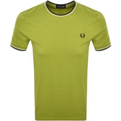 Fred Perry Twin Tipped T Shirt Green