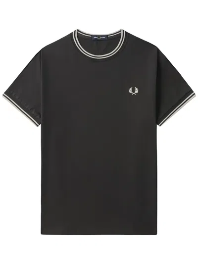 Fred Perry Twin Tipped T-shirt In Grey