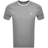 FRED PERRY FRED PERRY TWIN TIPPED T SHIRT GREY