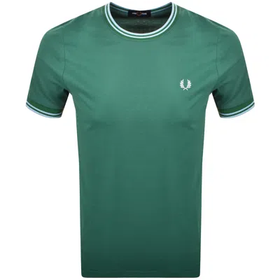 Fred Perry Twin Tipped T Shirt Sport Green