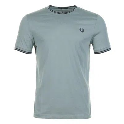 Fred Perry Twin Tipped T Shirt Stockport Blue Navy