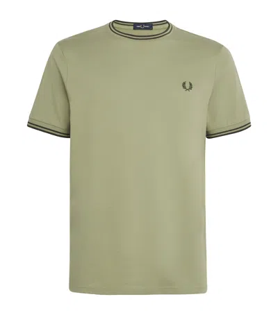 Fred Perry Twin Tipped T-shirt Olive Mint