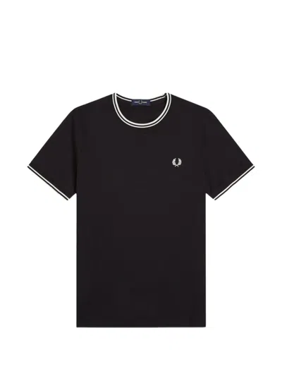 Fred Perry Twin Tipped T-shirt In Black