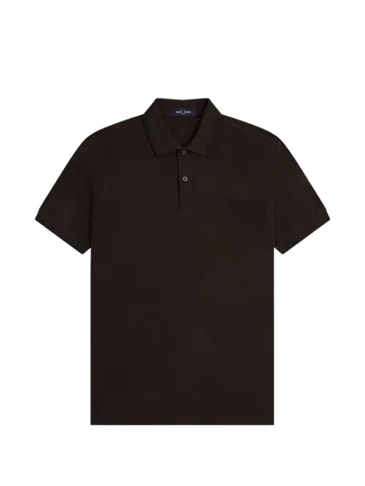 Fred Perry Twin-tipped Polo Shirt In Black