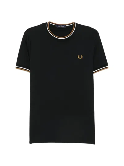 Fred Perry Twin-tipped T-shirt In Black