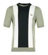 Fred Perry Vertical Striped Knitted T Shirt