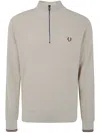 Fred Perry Waffle Stitch Half Zip Jumper