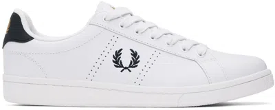 Fred Perry White B721 Trainers In 567