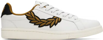 Fred Perry White B721 Trainers In X62