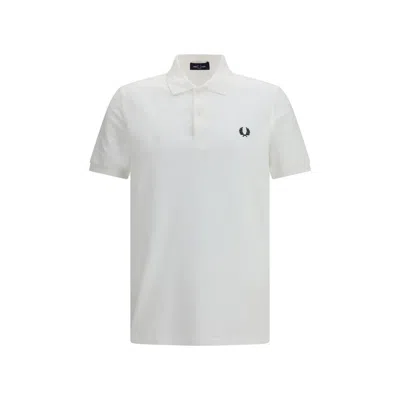 Fred Perry M6000 Cotton Polo Shirt In White