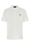 Fred Perry Laurel Wreath-embroidered Polo Shirt In White