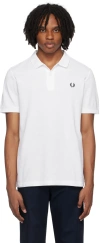 FRED PERRY WHITE 'THE FRED PERRY' POLO
