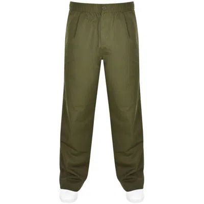 Fred Perry Wide Leg Draw String Trouser Green