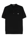 FRED PERRY WOOL AND COTTON BLEND SHIRT