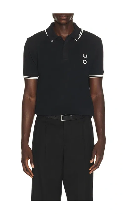 Fred Perry X Craig Green Split Collar Shirt In Black