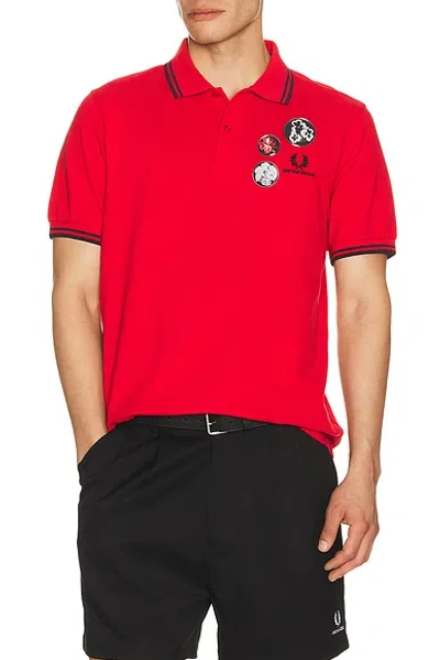 Fred Perry X Kris Van Assche Polo Shirt In Red